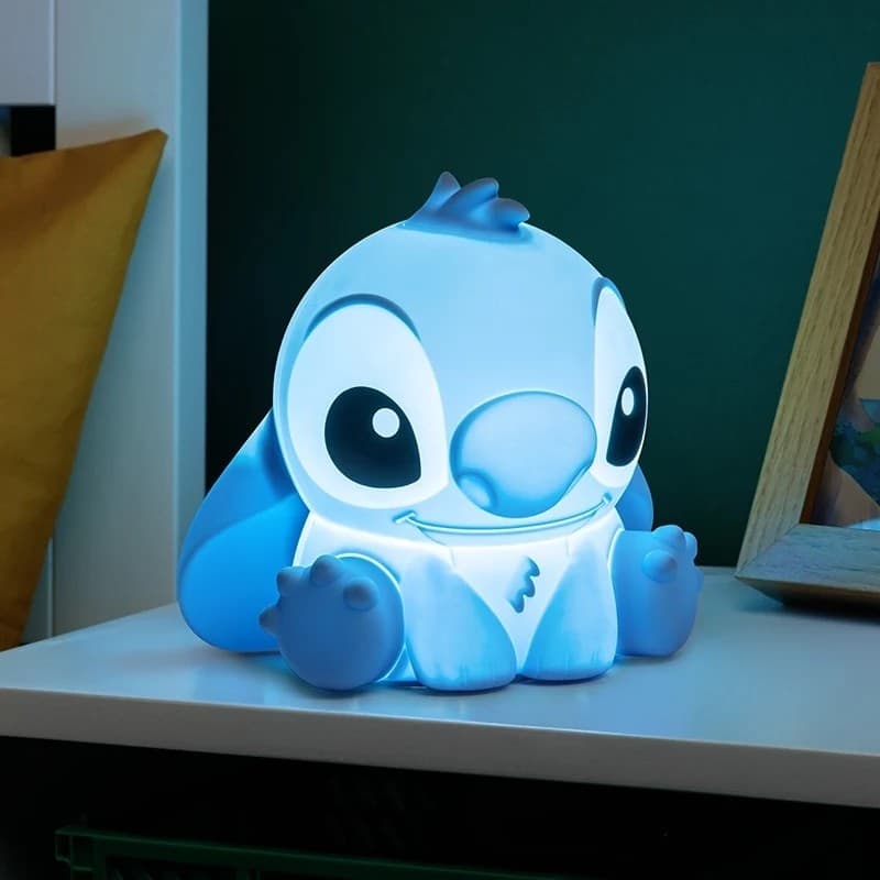 Disney Stitch - Luce notturna a LED in morbido silicone per bambini con luminosita regolabile - 8