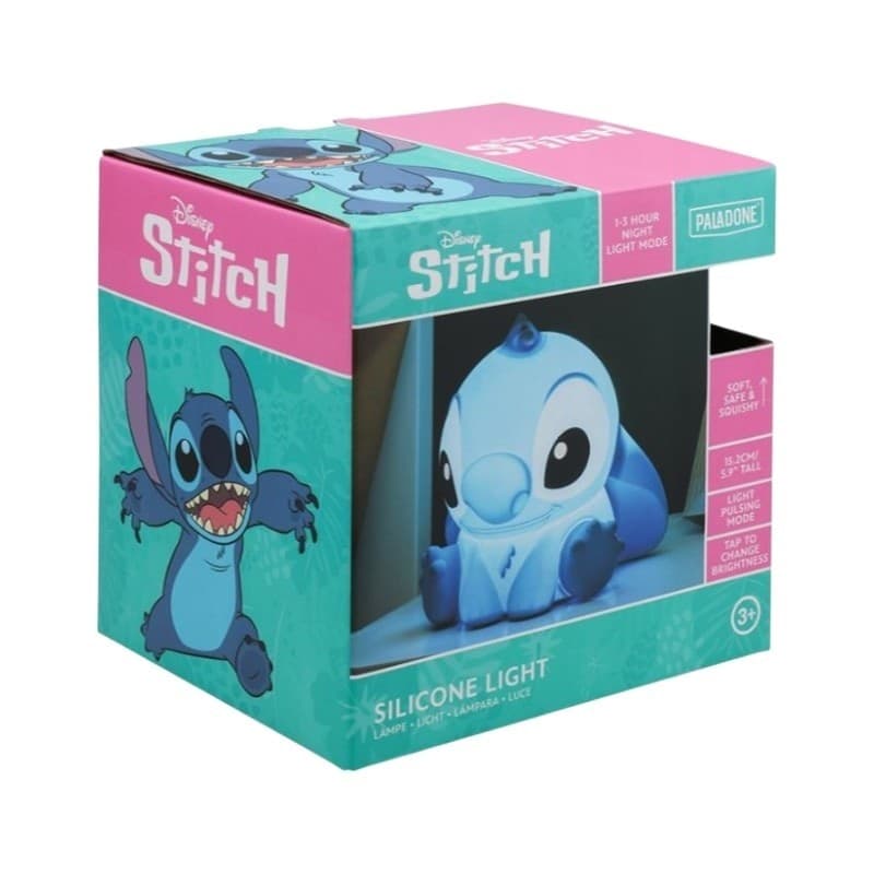 Disney Stitch - Luce notturna a LED in morbido silicone per bambini con luminosita regolabile - 9