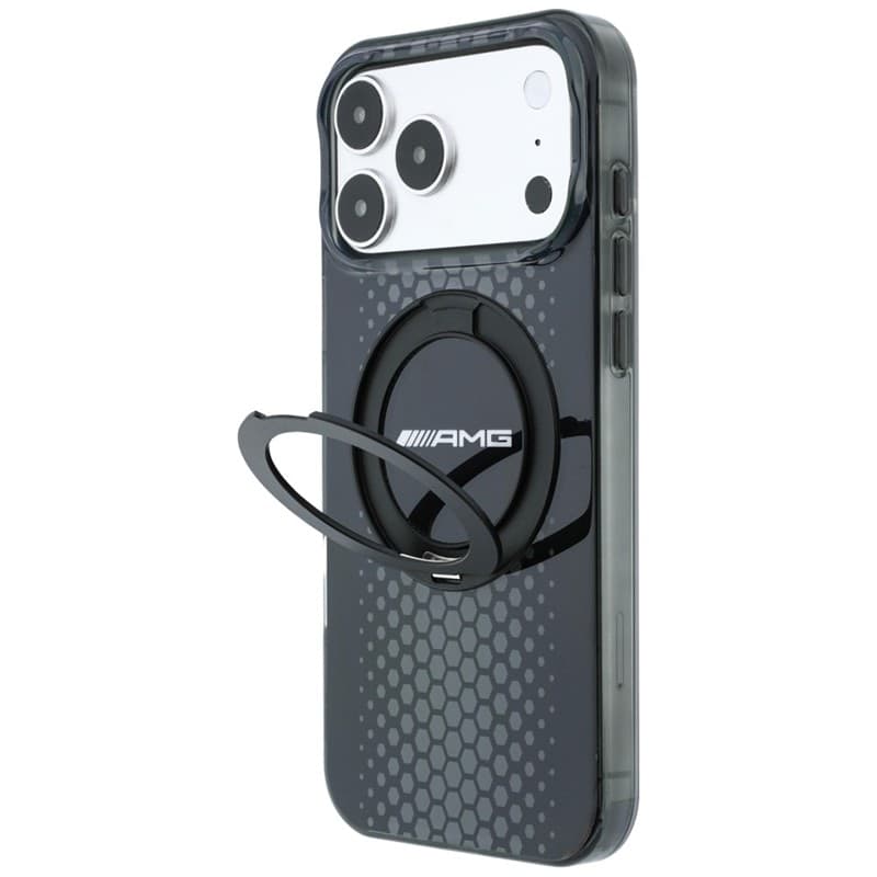 Custodia AMG IML Double Layer Urban Line con anello di supporto e MagSafe per iPhone 18 Pro Max / 17 Pro Max (nera) - 2
