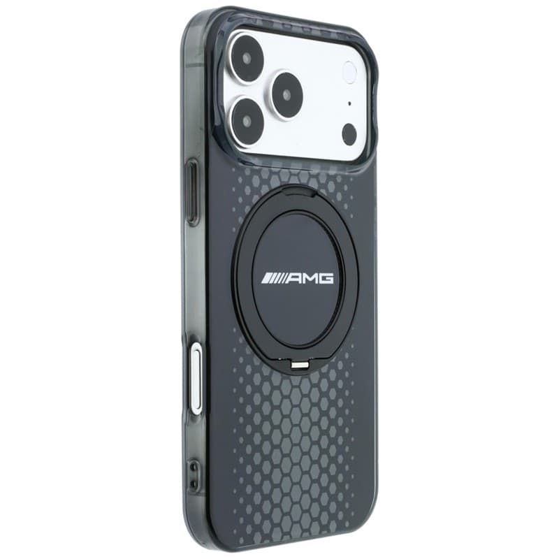 Custodia AMG IML Double Layer Urban Line con anello di supporto e MagSafe per iPhone 18 Pro Max / 17 Pro Max (nera) - 4