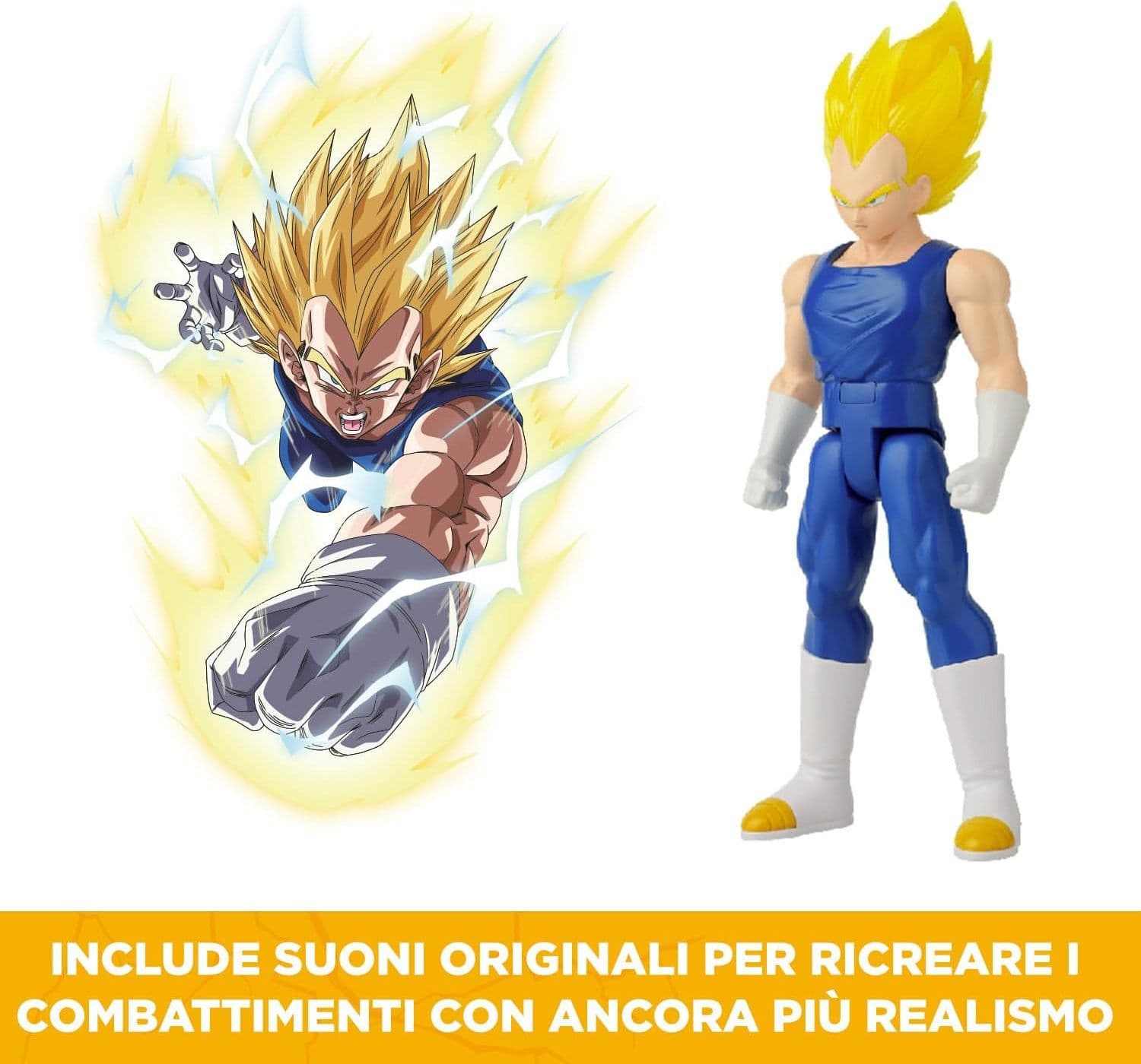 Bandai - Dragon Ball Super Action Figure Vegeta Gigante con Fuzione 30 cm - 5