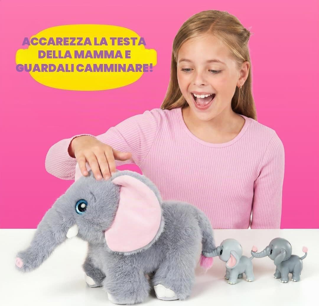 Zuru - Pets Alive Mamma e Baby Elefante Interattivo - 6