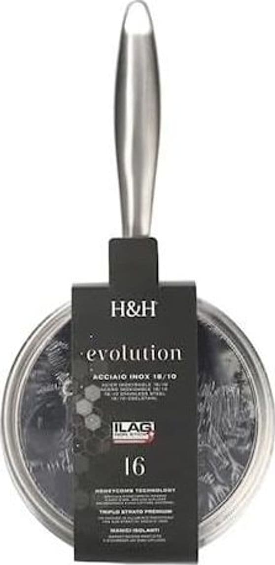 Casseruola 1 Manico H&H ATD Evolution 16 cm con Coperchio per Induzione - 3