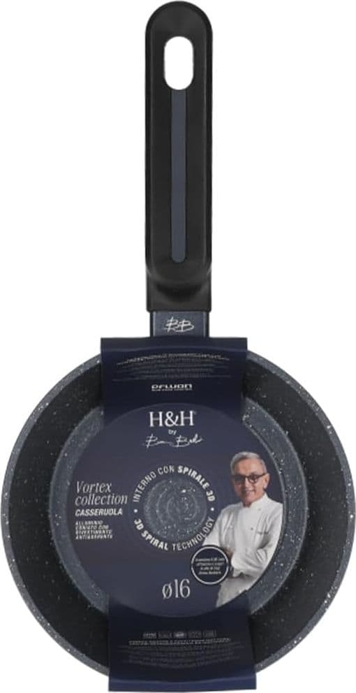 Casseruola 1 Manico H&H ATD Vortex Barbieri 16 cm per Induzione - 3
