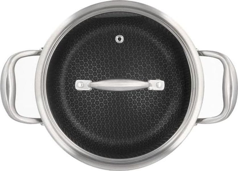Casseruola 2 Manici H&H ATD Evolution 24 cm con Coperchio per Induzione - 3