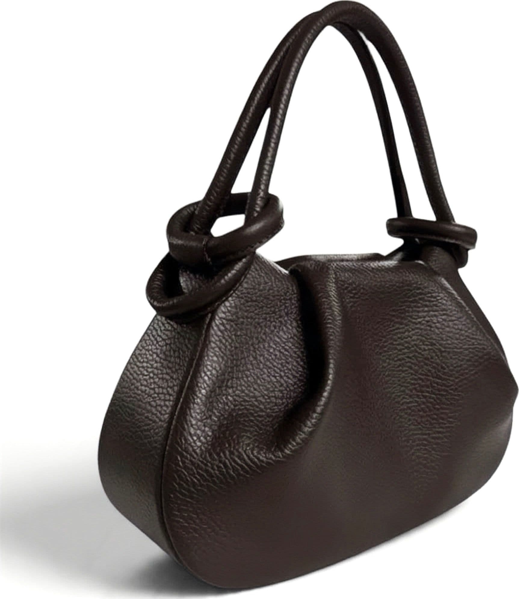 Modarno Borsetta a mano con manico convertibile "Linda" in vera pelle 28x8x16cm - 2