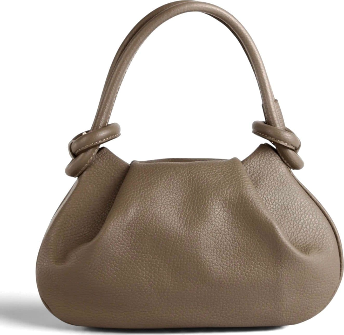Modarno Borsetta a mano con manico convertibile "Linda" in vera pelle 28x8x16cm - 11
