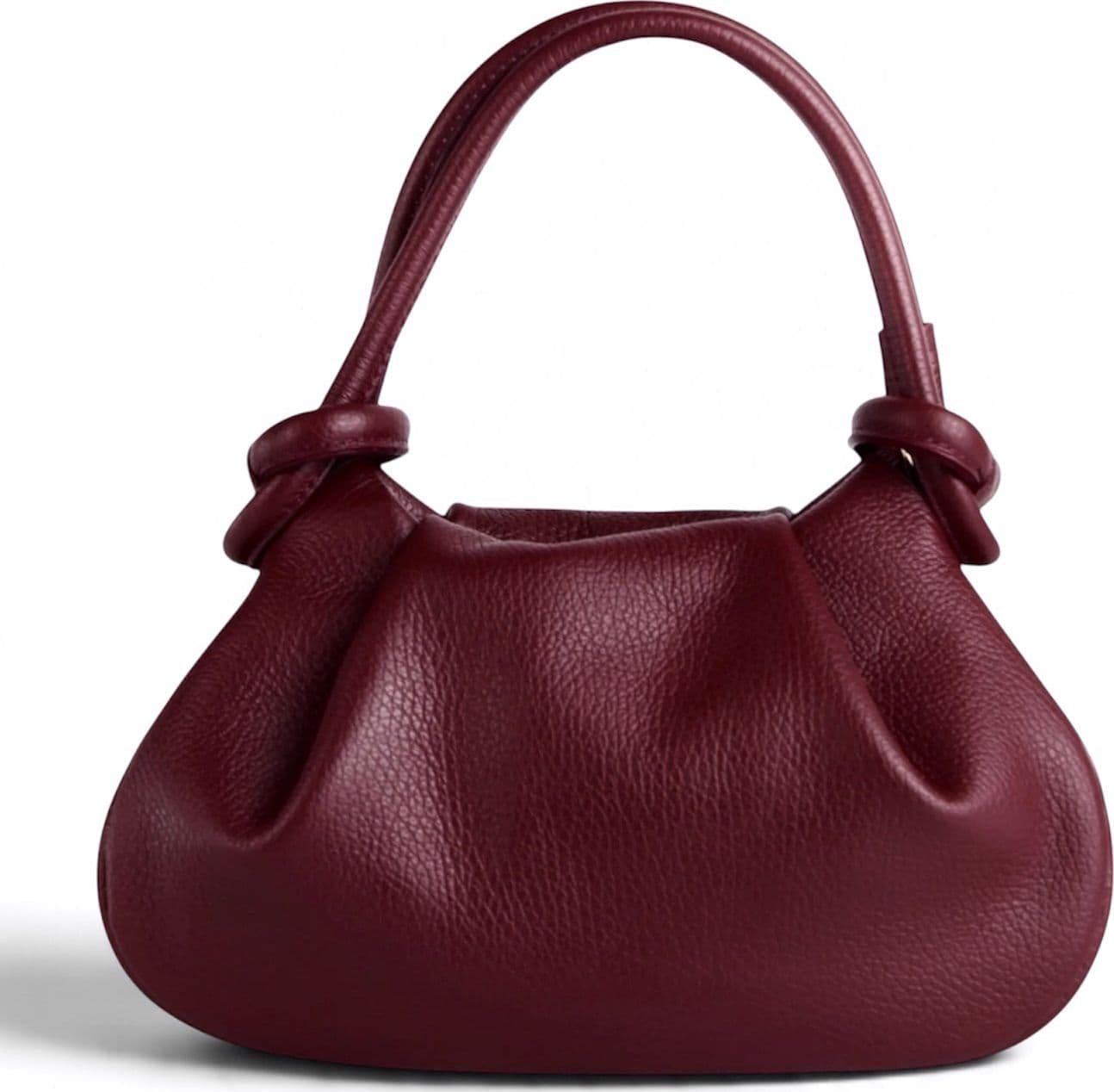 Modarno Borsetta a mano con manico convertibile "Linda" in vera pelle 28x8x16cm - 12