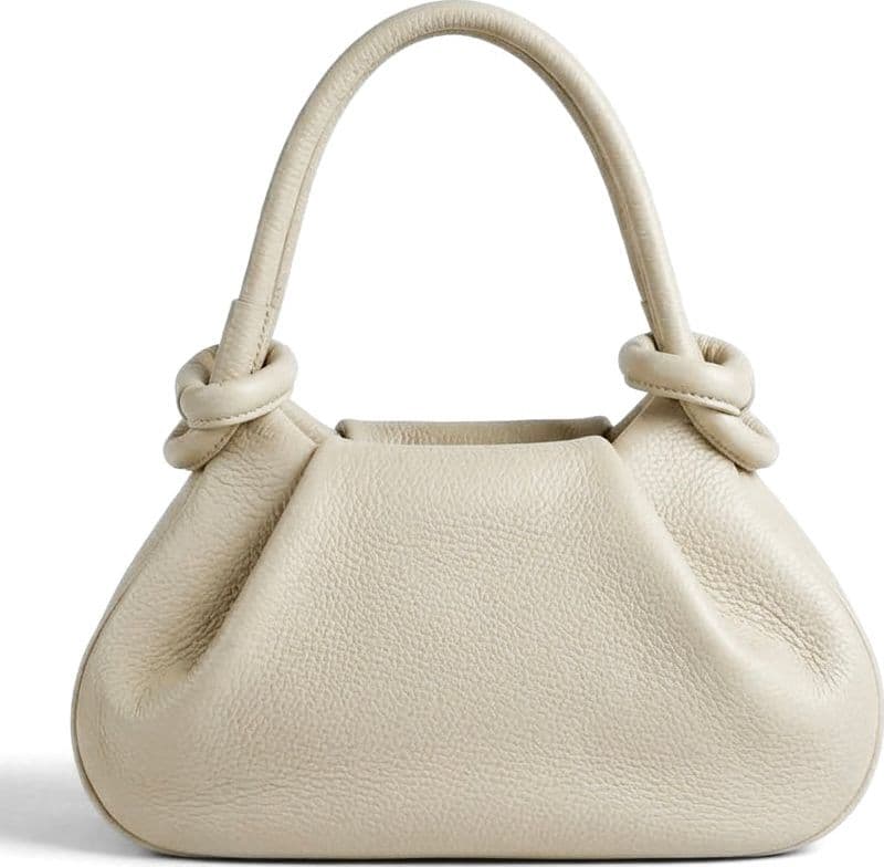 Modarno Borsetta a mano con manico convertibile "Linda" in vera pelle 28x8x16cm - 15