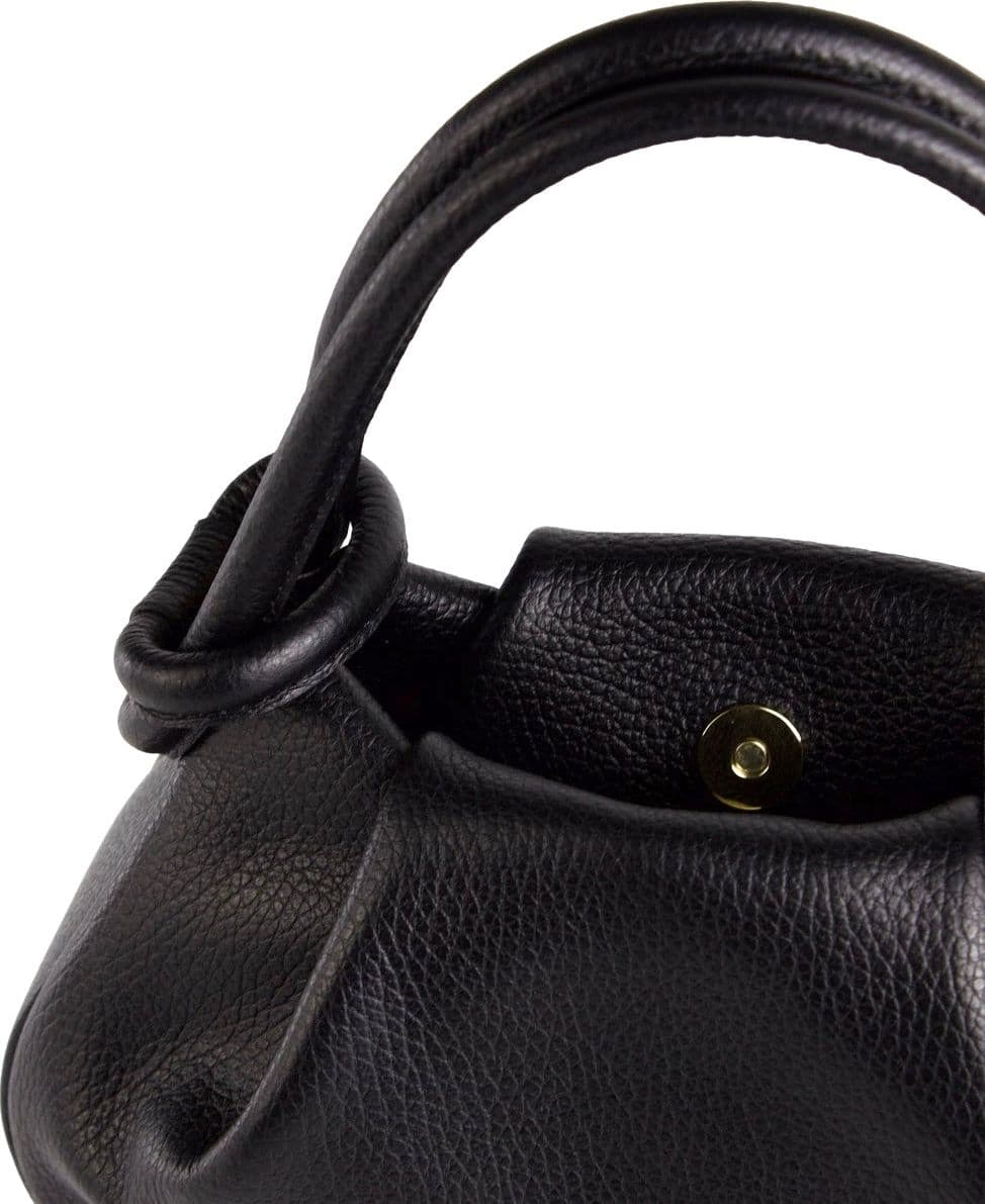 Modarno Borsetta a mano con manico convertibile "Linda" in vera pelle 28x8x16cm - 4