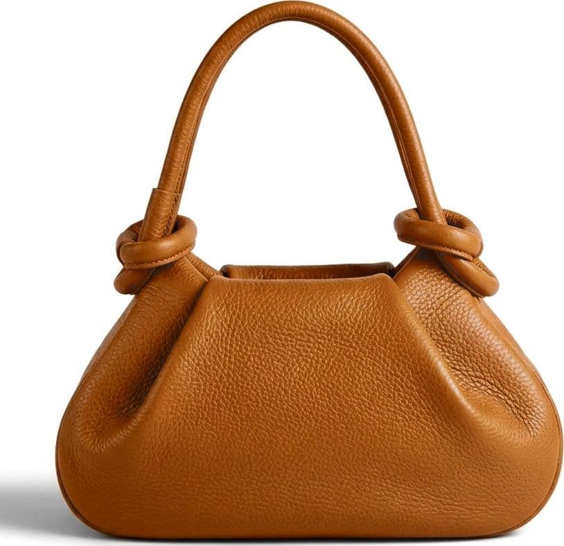 Modarno Borsetta a mano con manico convertibile "Linda" in vera pelle 28x8x16cm - 10