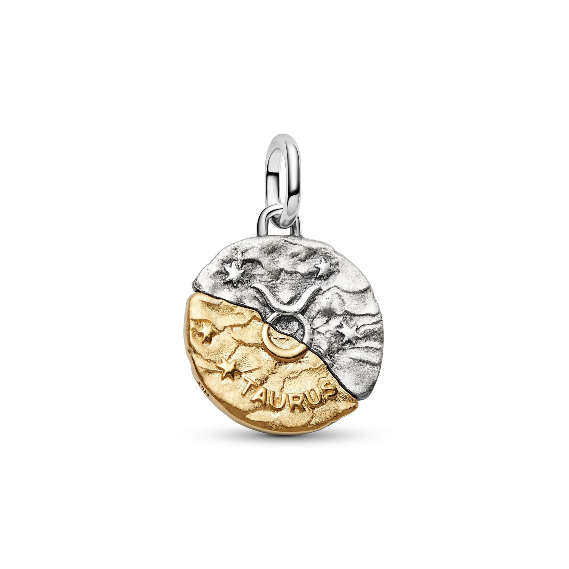 Pandora   Charm Medallion Toro Argento lega metallica rifinita in Oro - 2