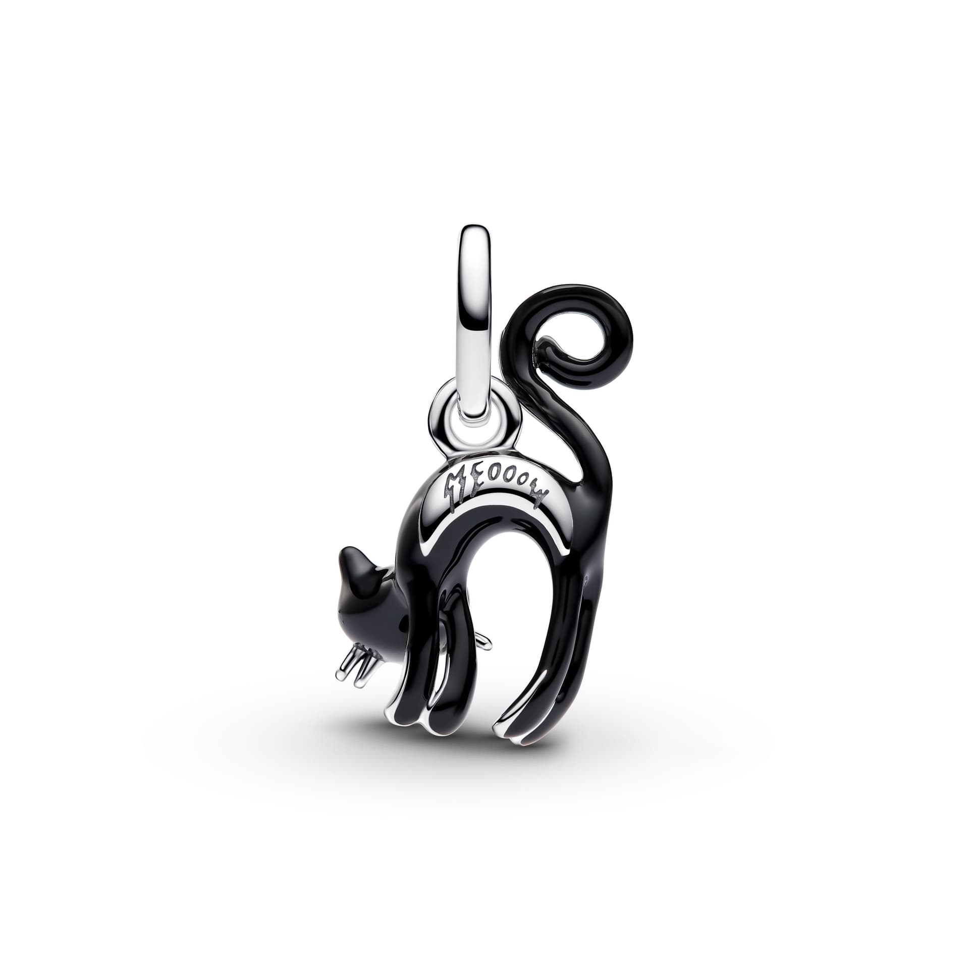 Pandora    Charm Pendente Gatto Nero Argento - 2