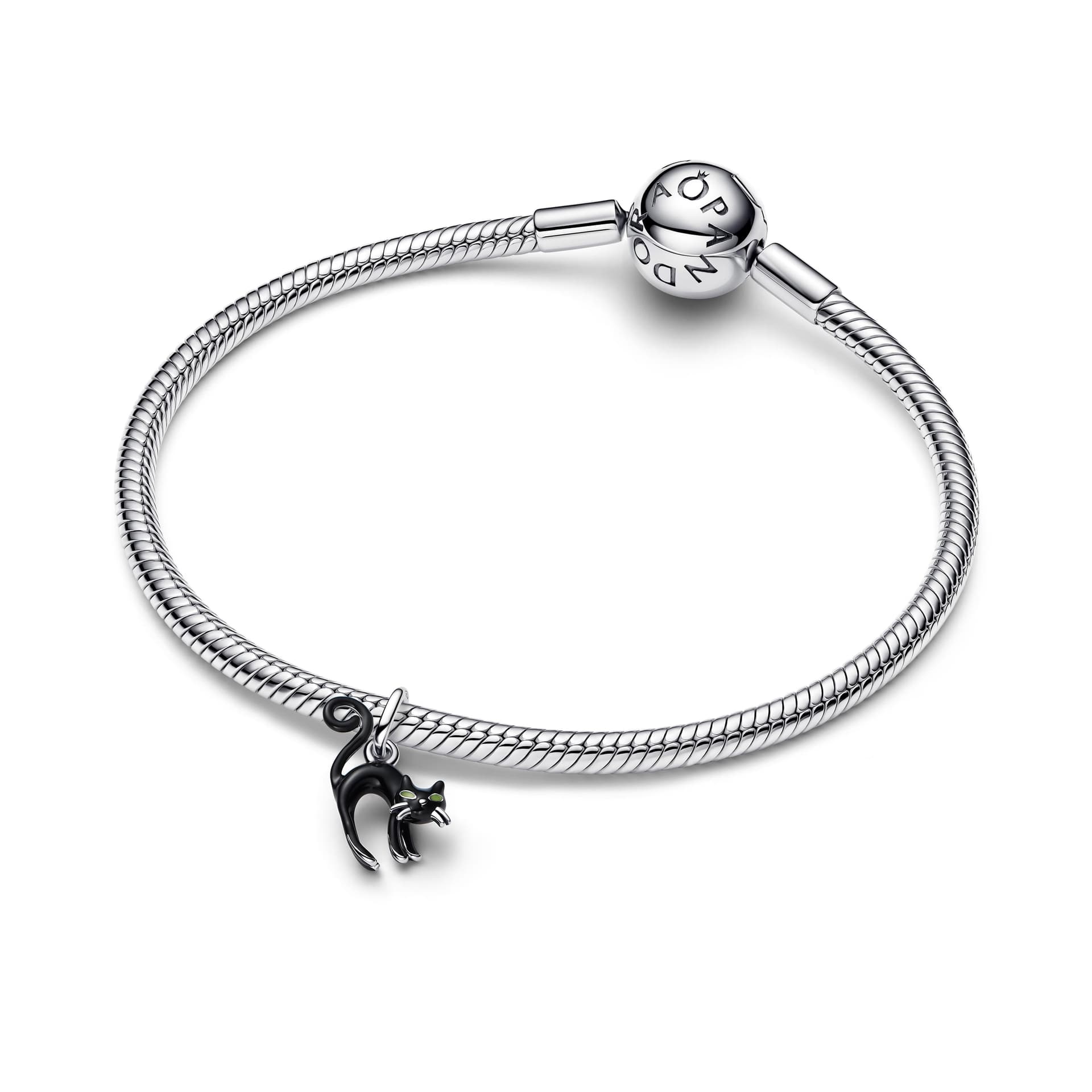 Pandora    Charm Pendente Gatto Nero Argento - 3