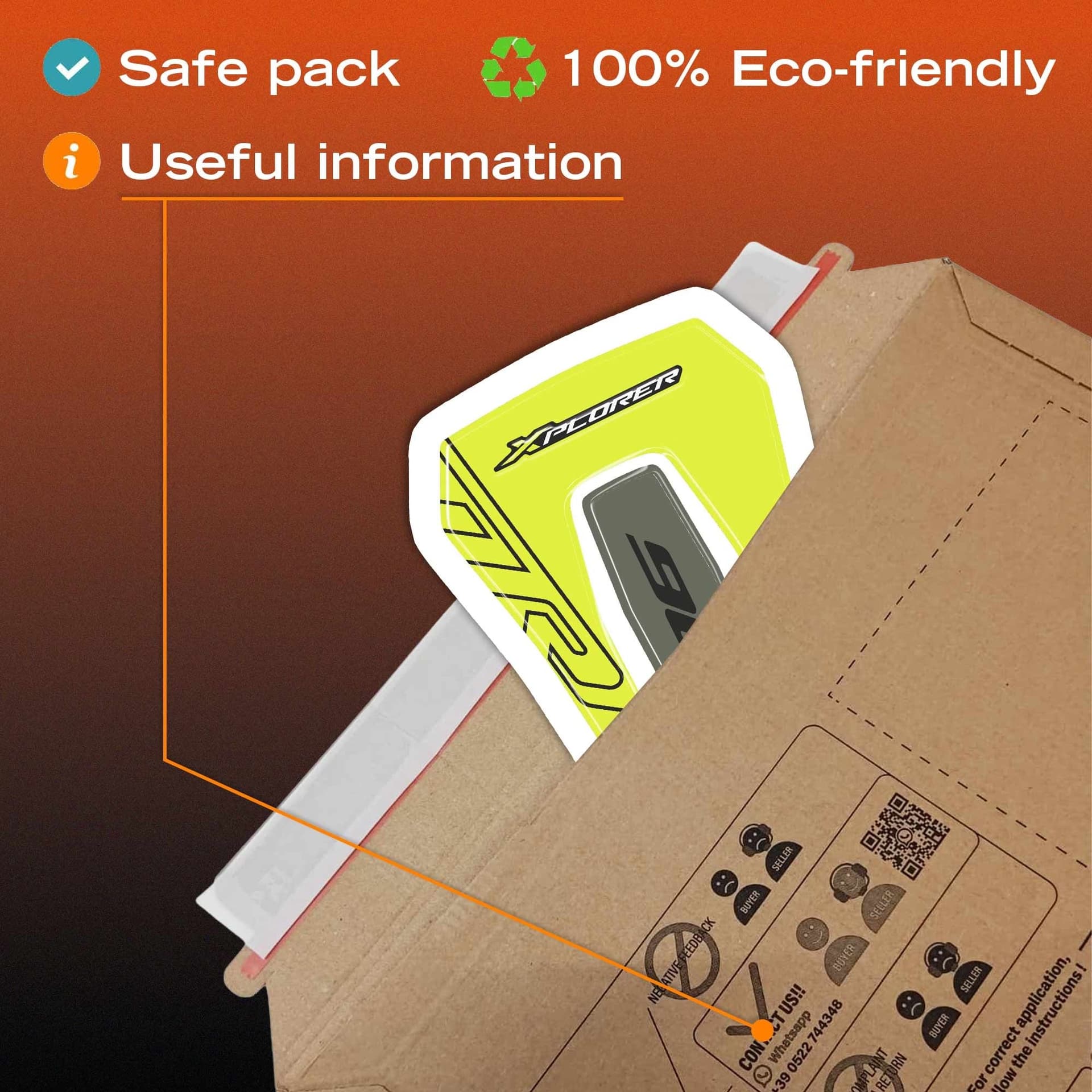 Adesivo Paraserbatoio moto compatibile con Benelli TRK 902 Xplorer 2026 - 12