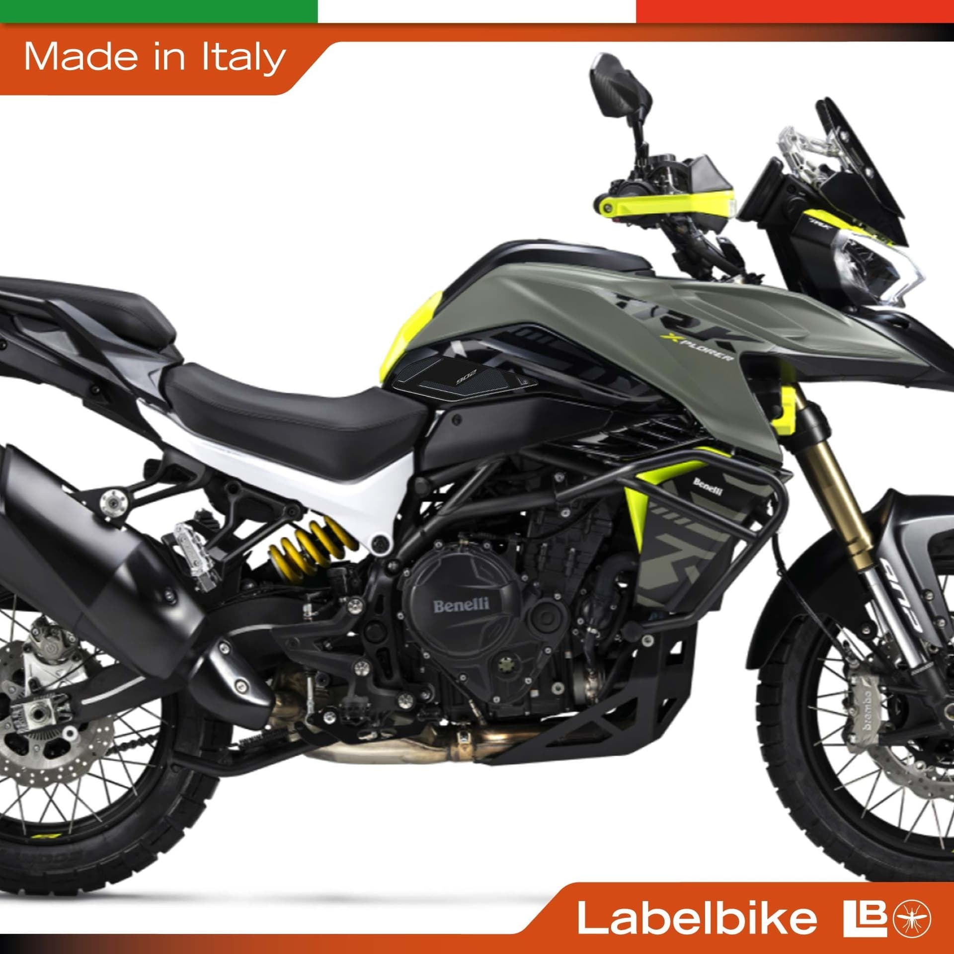 Adesivi 3D Laterali Serbatoio compatibile con Benelli TRK 902 Xplorer 2026 - 11