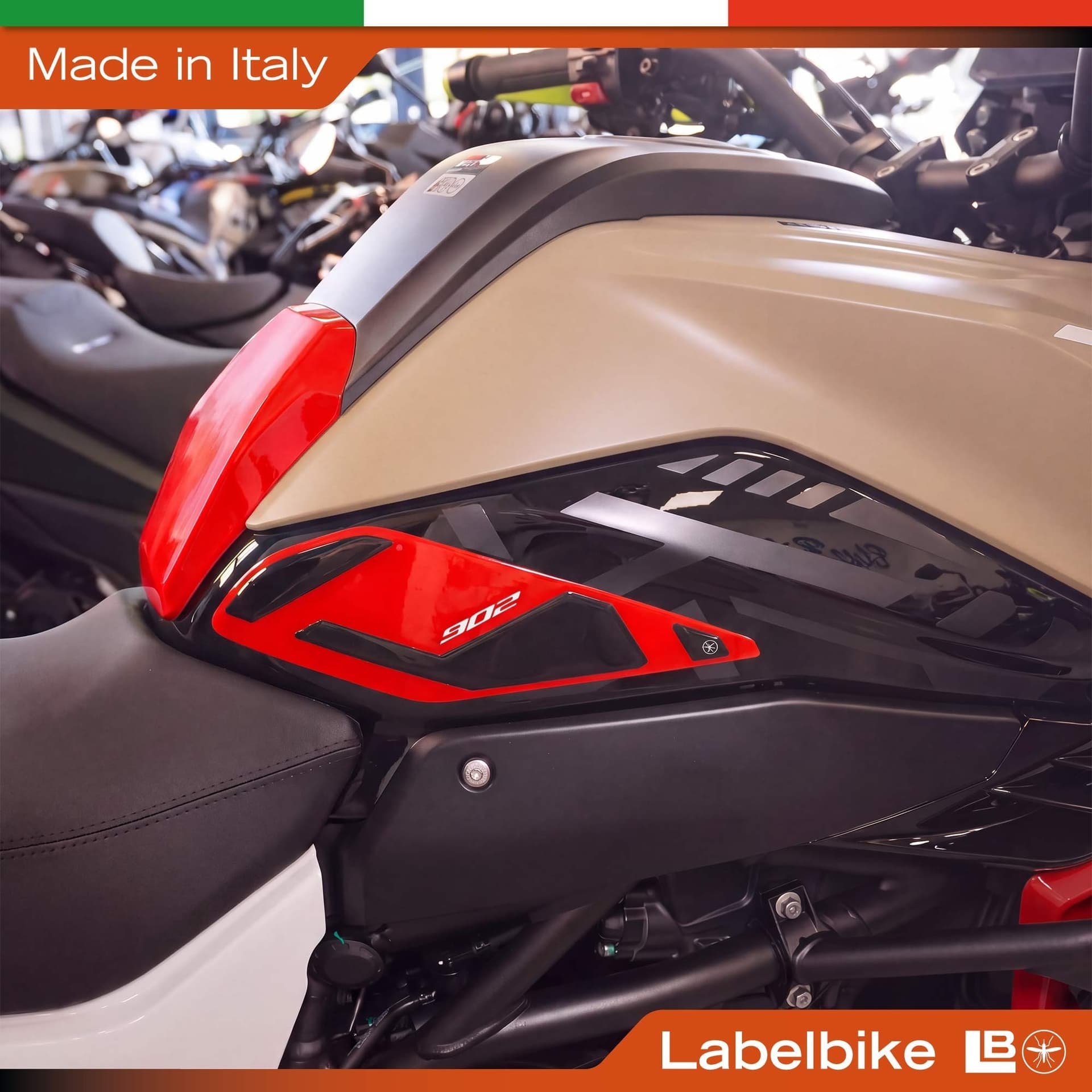 Adesivi 3D Laterali Serbatoio compatibile con Benelli TRK 902 Xplorer 2026 - 17