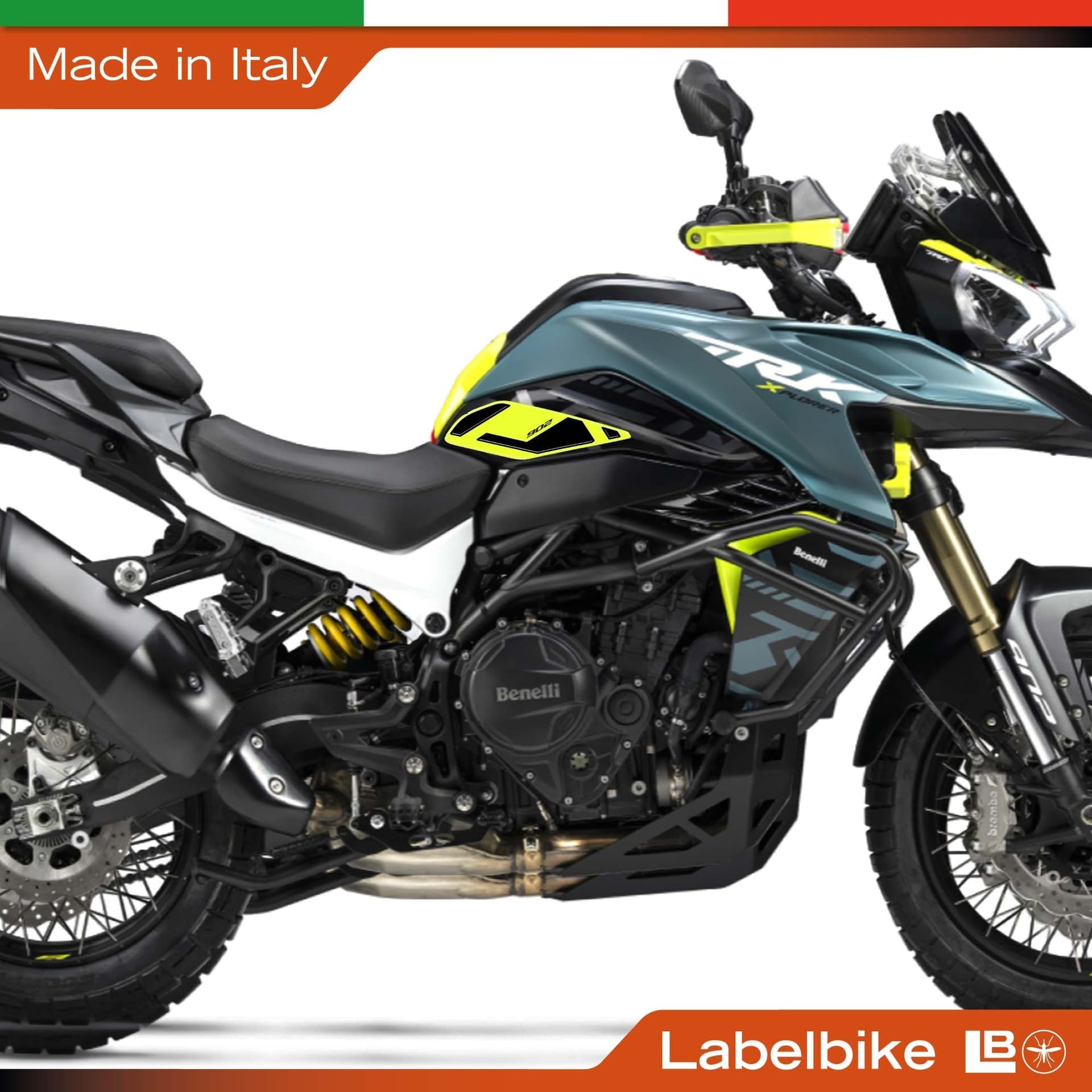 Adesivi 3D Laterali Serbatoio compatibile con Benelli TRK 902 Xplorer 2026 - 4