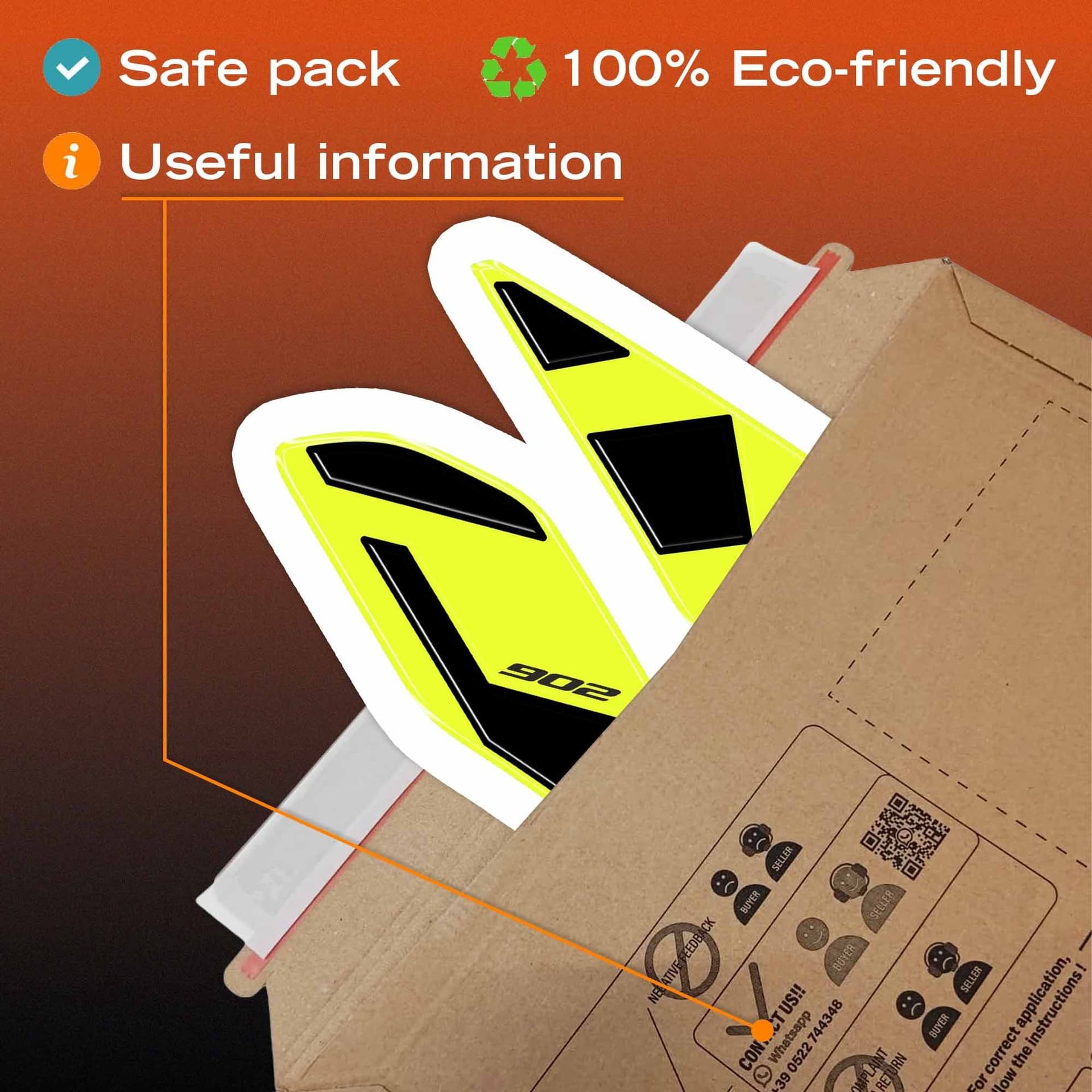 Adesivi 3D Laterali Serbatoio compatibile con Benelli TRK 902 Xplorer 2026 - 7