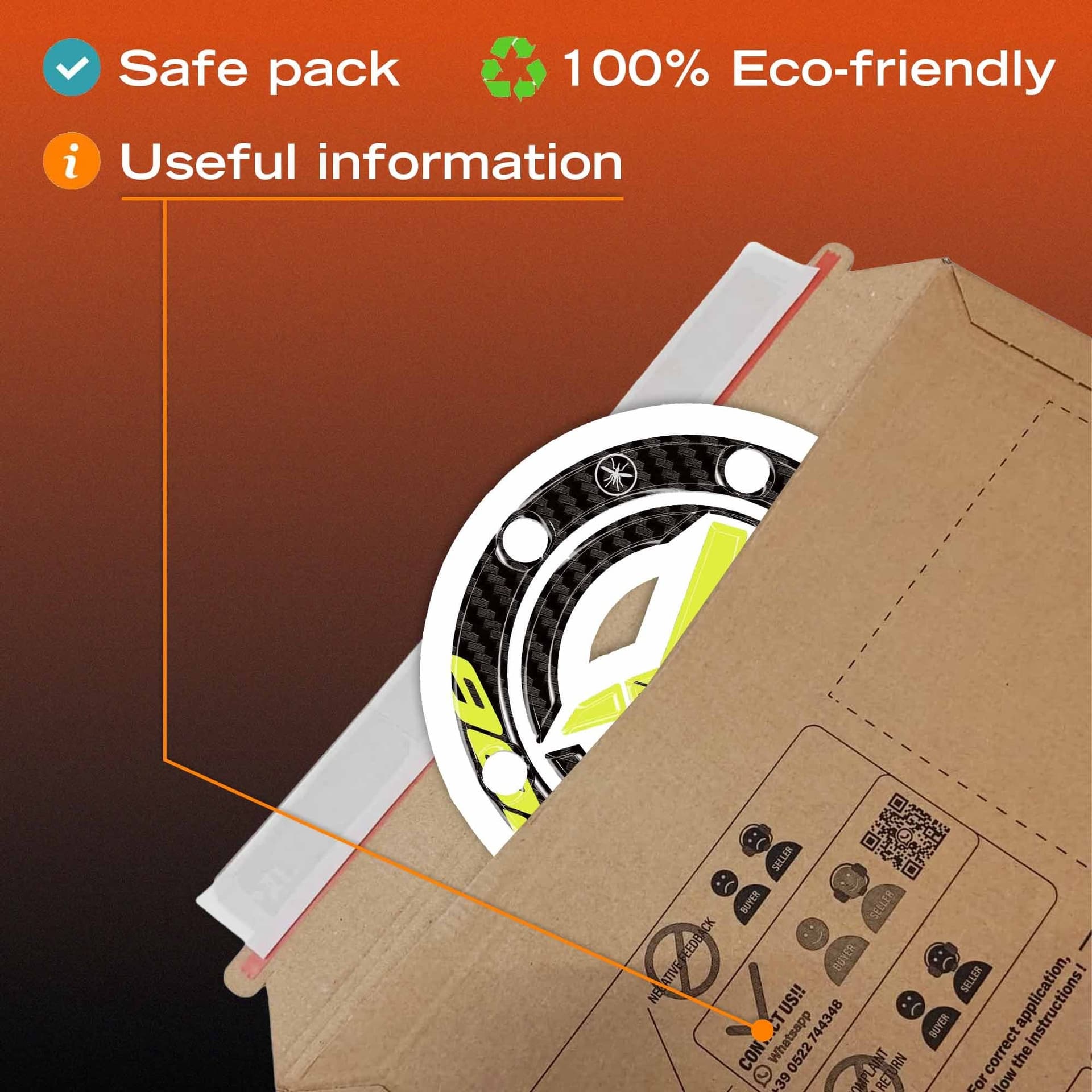 Adesivo Tappo Serbatoio moto compatibile con Benelli TRK 902 Xplorer 2026 - 6