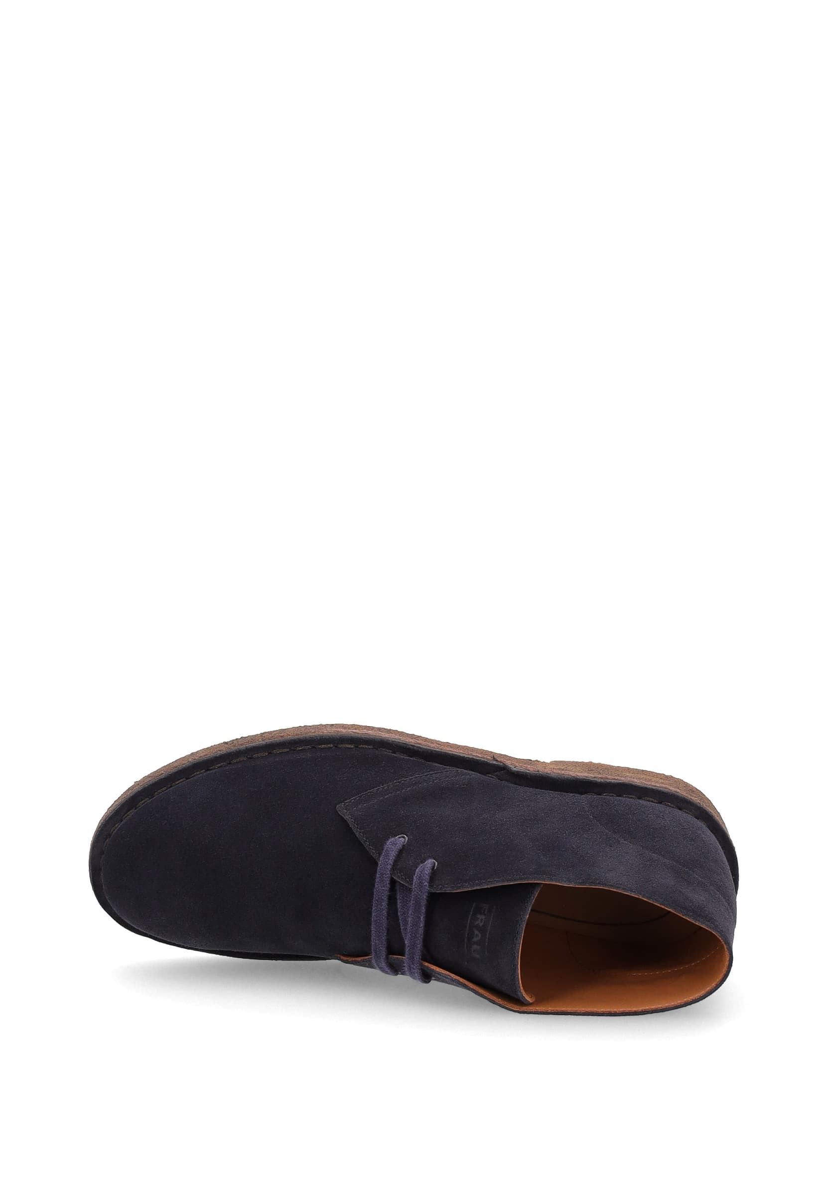 Frau desert boot in pelle scamosciata blu A25C0 - 4