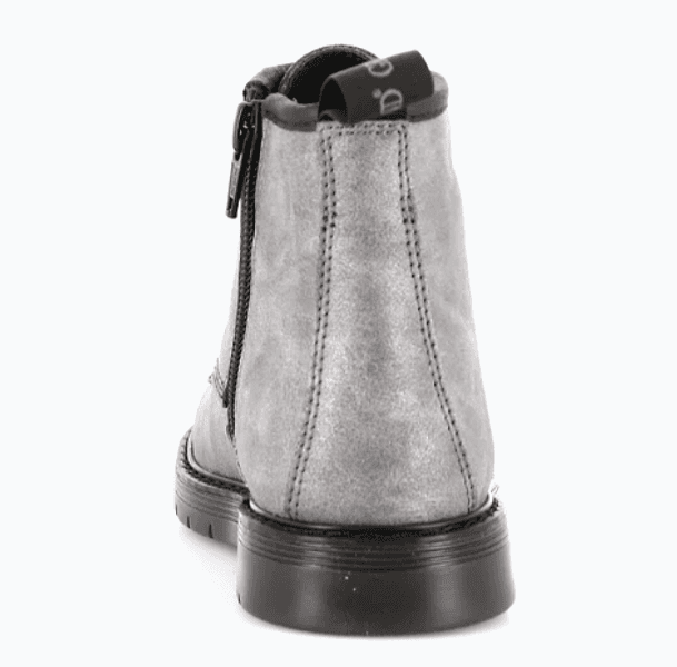 Anfibi bimba con lacci e zip dal 21 al 28 Grigio Grunland Junior - 5
