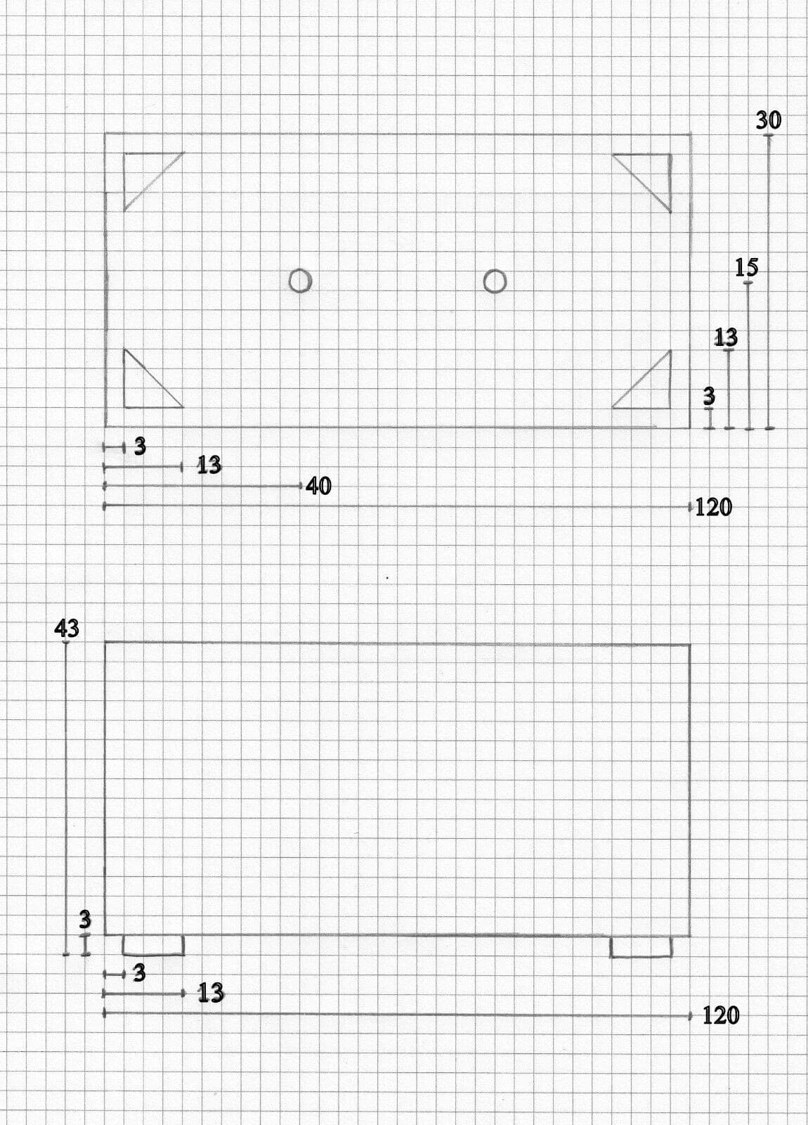 Fioriera altezza cm 43 in cemento bianco - 5