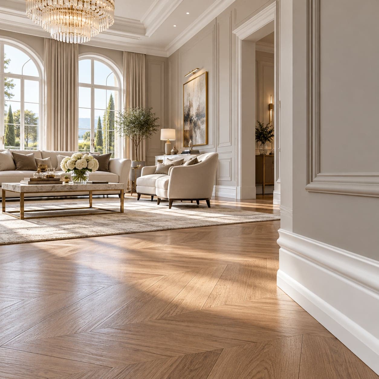 Battiscopa per LED Ducale Passacavo LUXURY QUALITY 100x18mm in POLIMERI - Polistrutturato (prezzo al metro) - 2