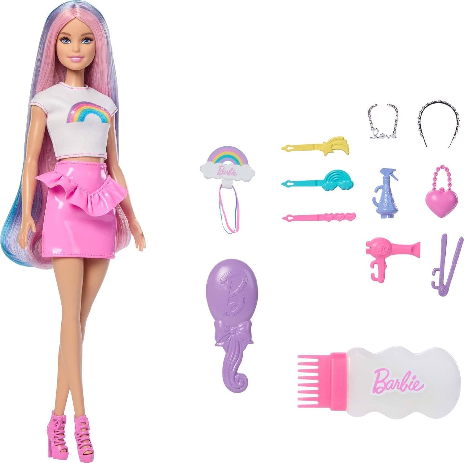 Mattel - Barbie Capelli Arcobaleno JJP07 - 2