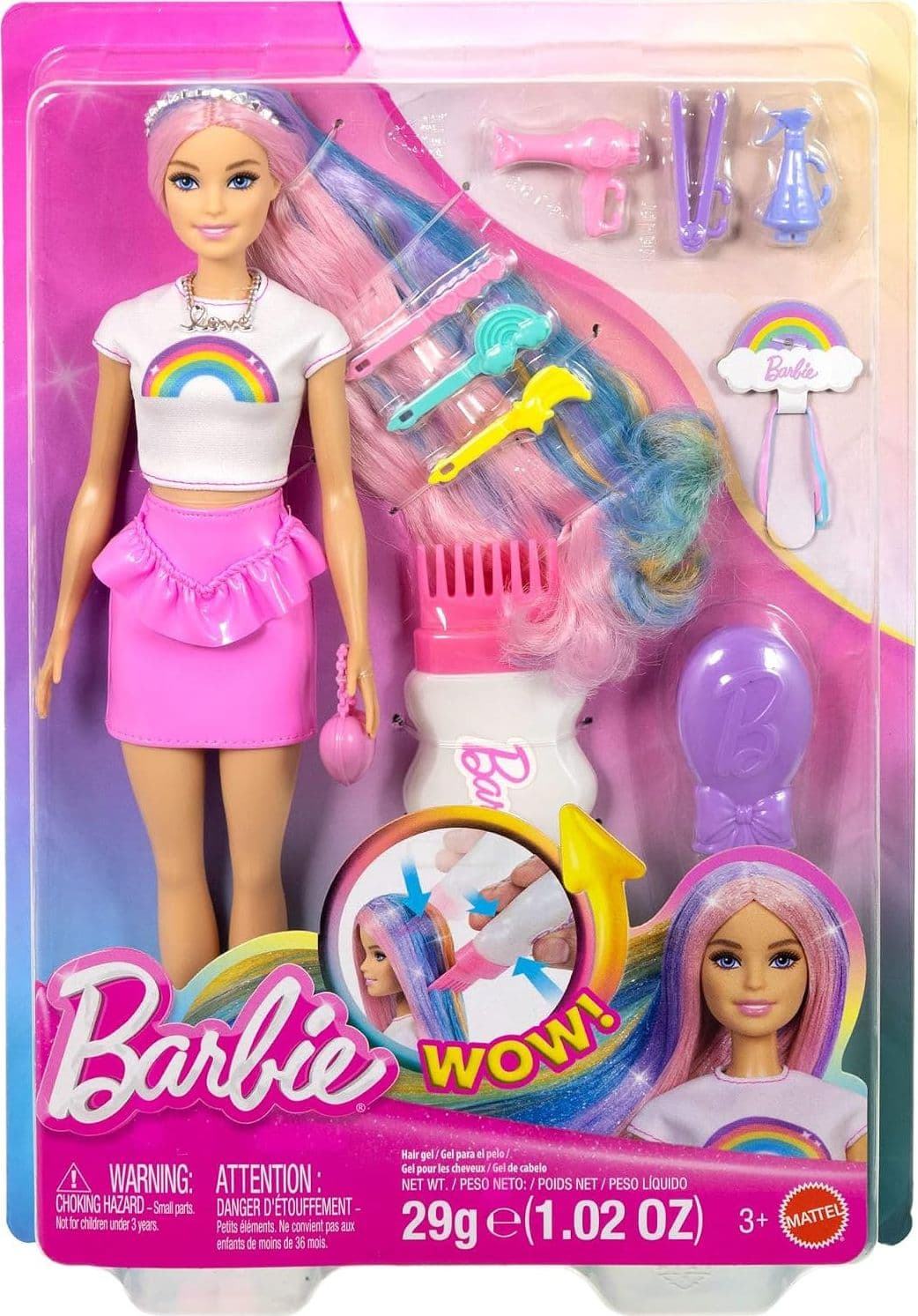 Mattel - Barbie Capelli Arcobaleno JJP07 - 6