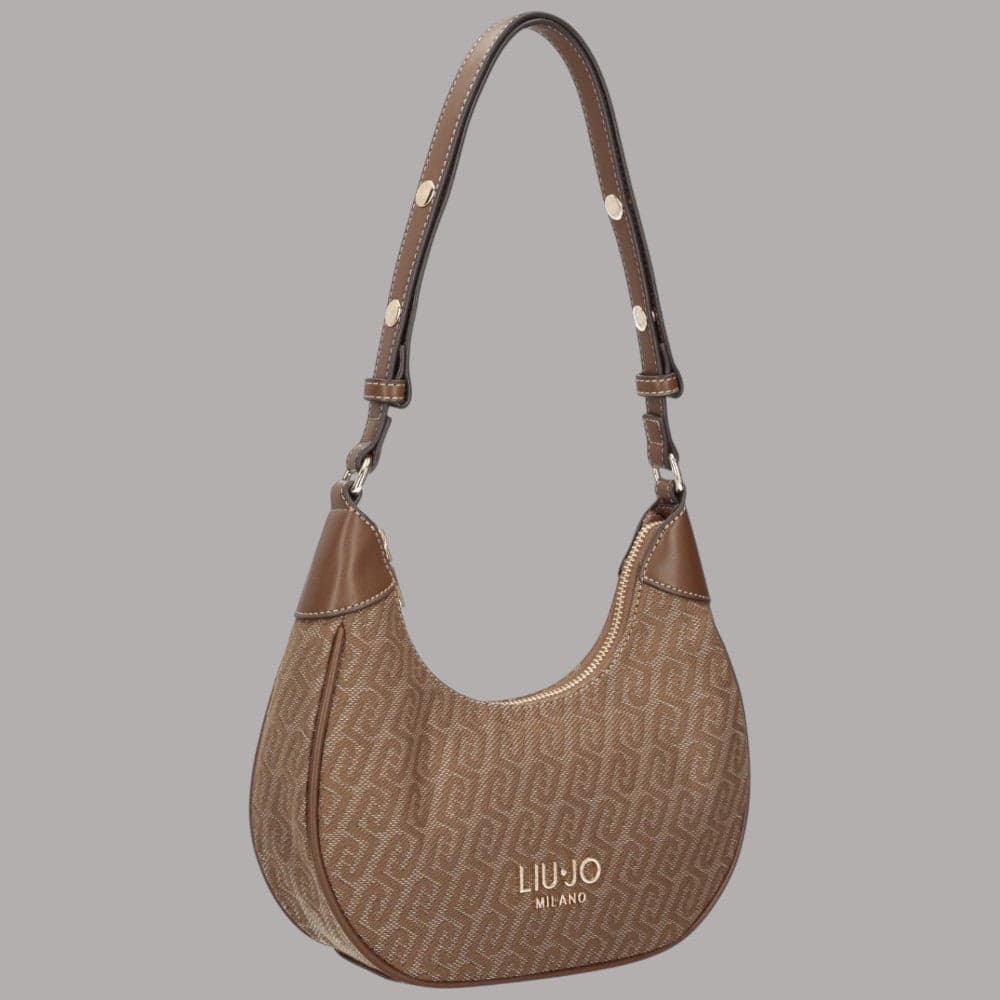 Borsa a tracolla Liu Jo Evrim Small con monogramma jacquard - 3