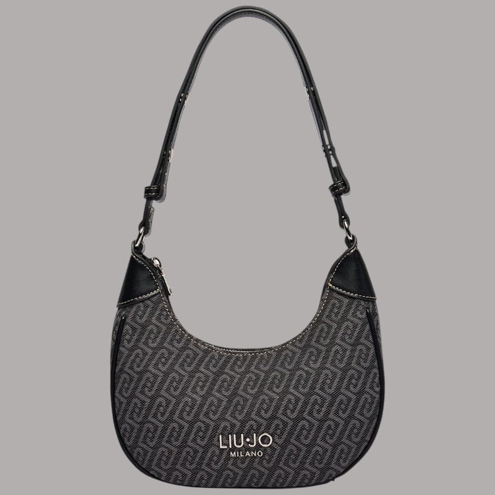 Borsa a tracolla Liu Jo Evrim Small con monogramma jacquard - 5