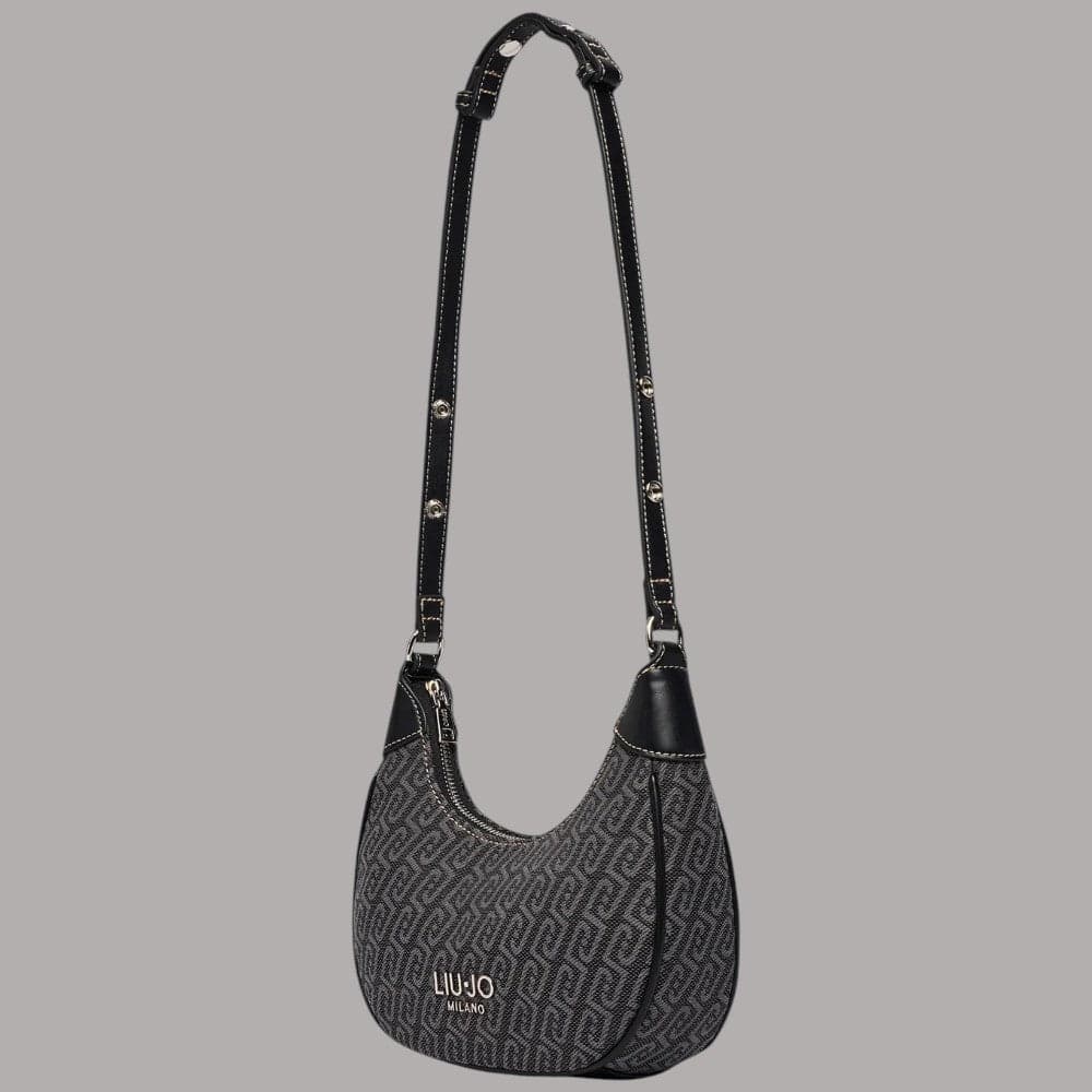 Borsa a tracolla Liu Jo Evrim Small con monogramma jacquard - 6
