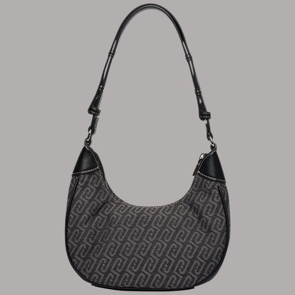 Borsa a tracolla Liu Jo Evrim Small con monogramma jacquard - 8