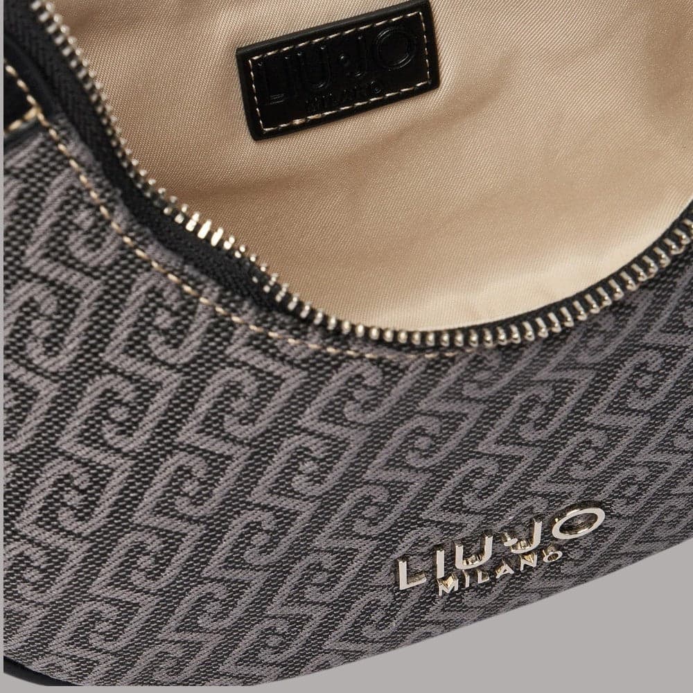 Borsa a tracolla Liu Jo Evrim Small con monogramma jacquard - 9