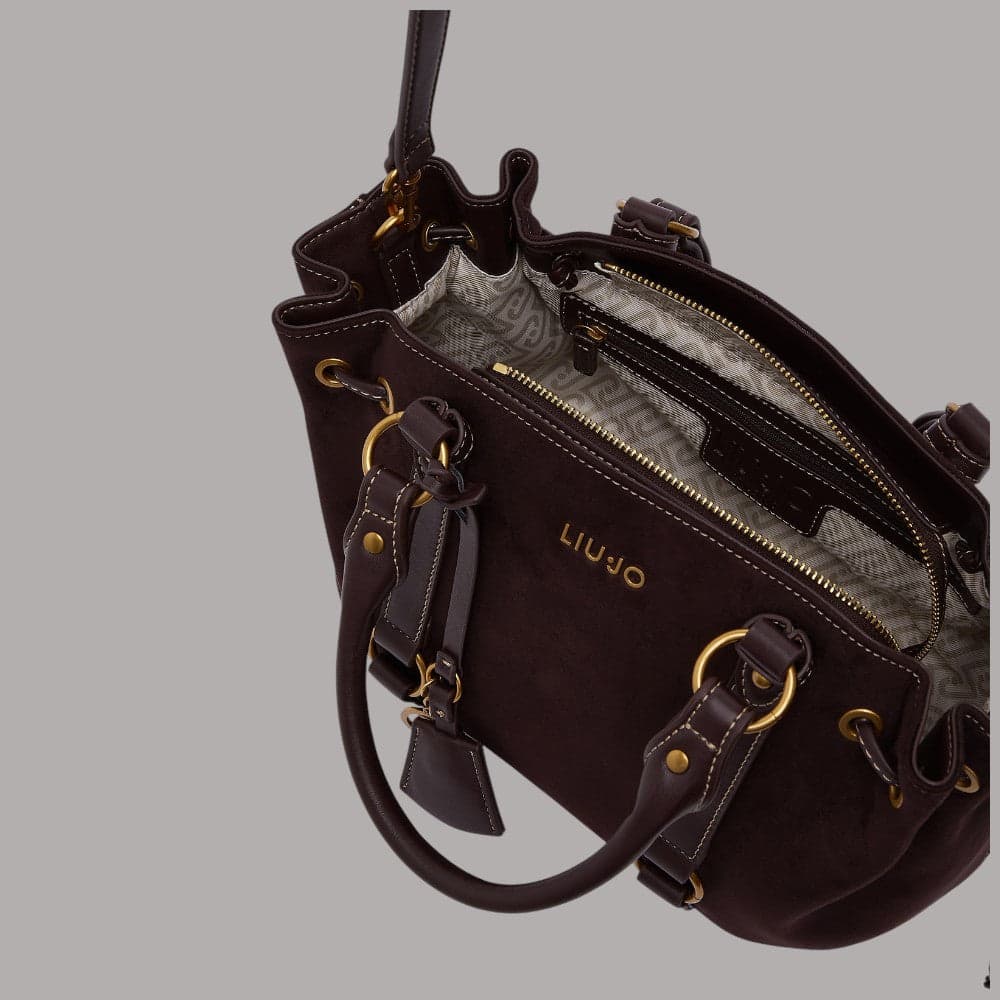 Borsa a mano Liu Jo Ginesa con coulisse Tabacco - 14