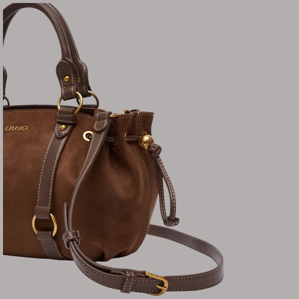 Borsa a mano Liu Jo Ginesa con coulisse Tabacco - 5