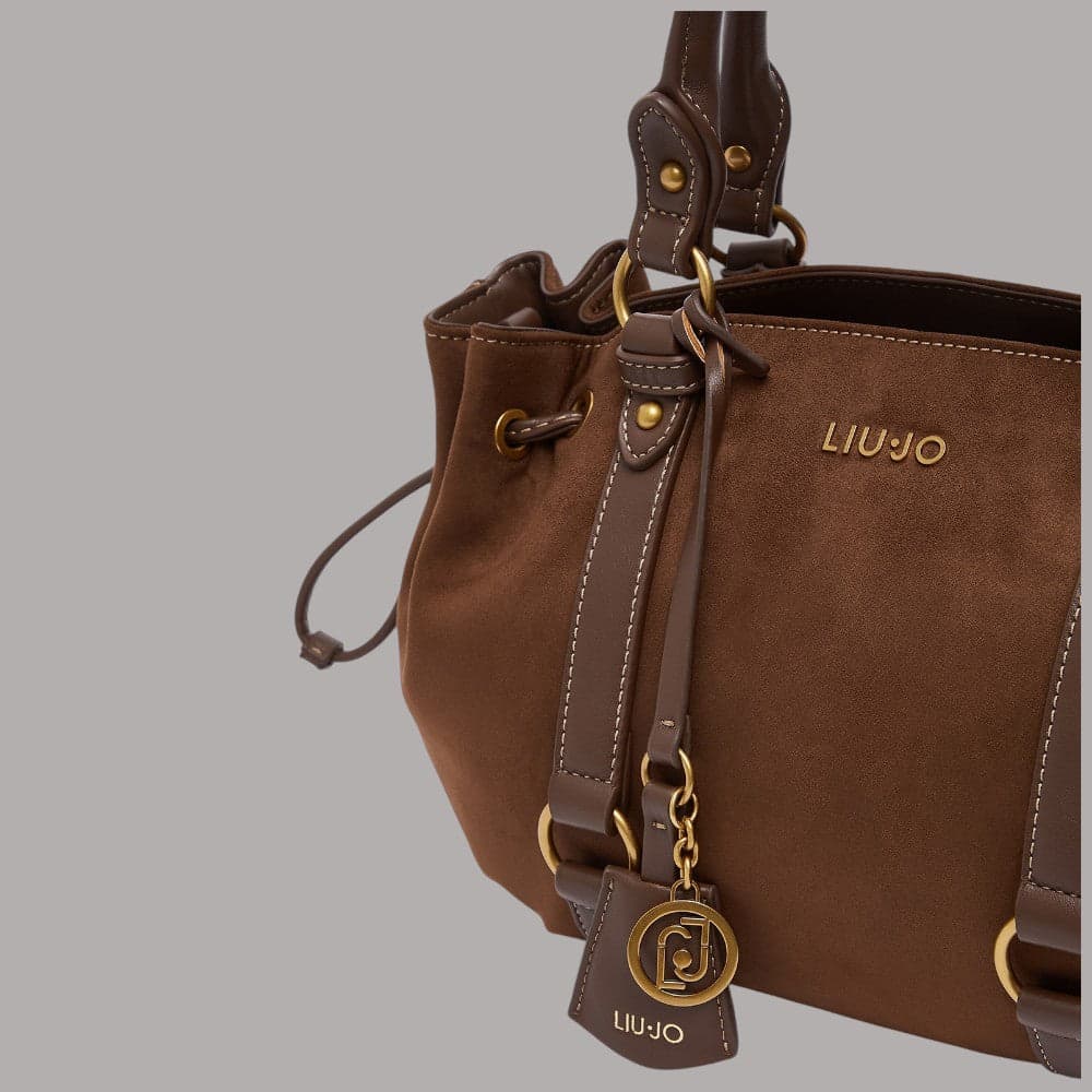 Borsa a mano Liu Jo Ginesa con coulisse Tabacco - 6