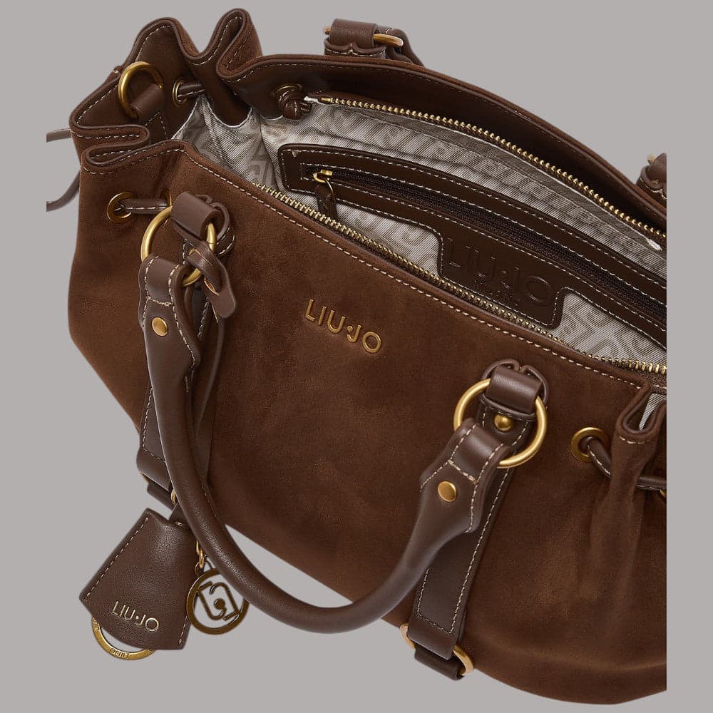 Borsa a mano Liu Jo Ginesa con coulisse Tabacco - 7