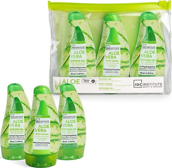 IDC - Kit da viaggio Aloe Vera - 3 x 80 ml - 2