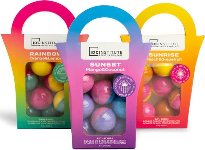 IDC - Set bombe da bagno Cocktail Rainbow Orange & Lemon - 8 x 15 g - 2