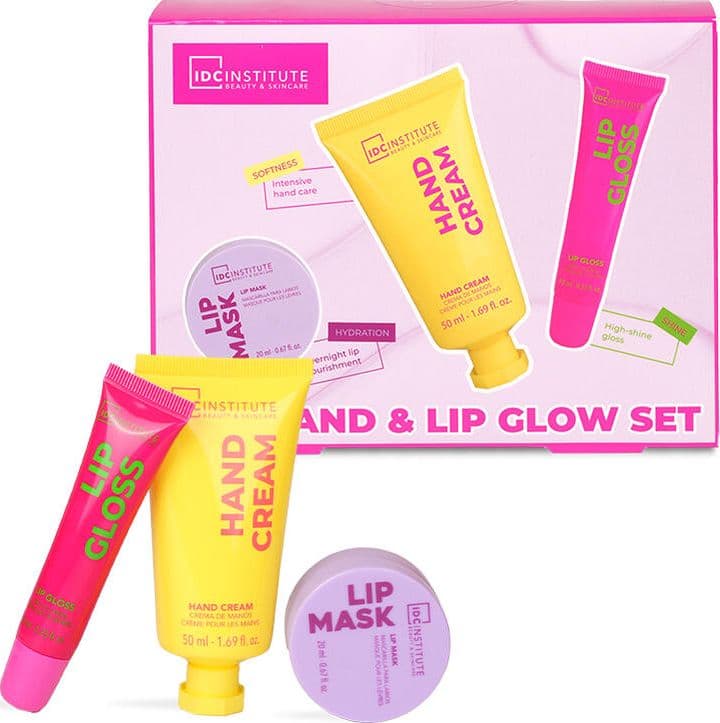 IDC - Set cura mani e labbra Glissy Radiant Essentials - 50 + 10 + 20 ml - 2