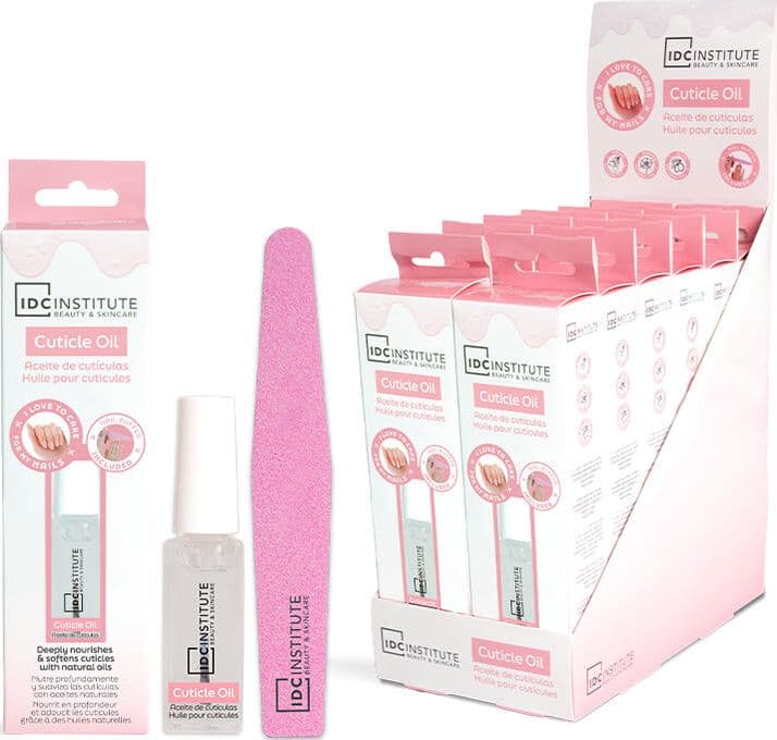 IDC - Nail Fix Olio per cuticole - 6 ml + Buffer per unghie - 2