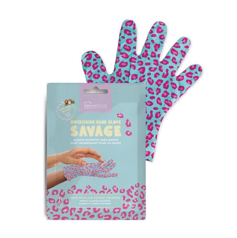 IDC - Maschera guanto nutriente per mani al Burro di Karité - 2 x 18 g - 2