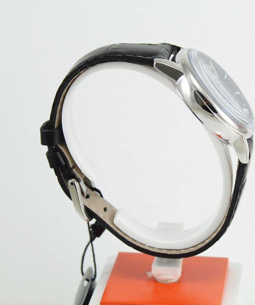 Locman 1960 Orologio Solo Tempo Classico Nero Cassa 37mm - 4