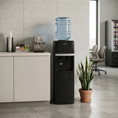 Dispenser d'Acqua da Pavimento con Raffreddamento e Riscaldamento - Nero - 2