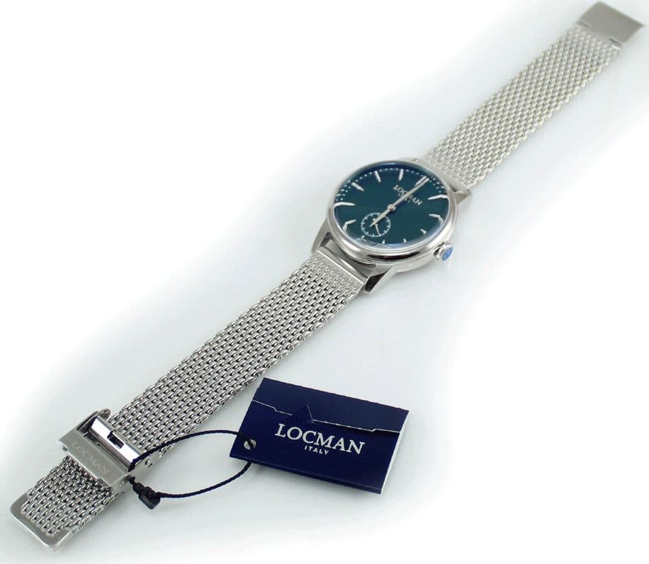 Locman 1960 Orologio Solo Tempo Classico Cassa 37mm verde - 4