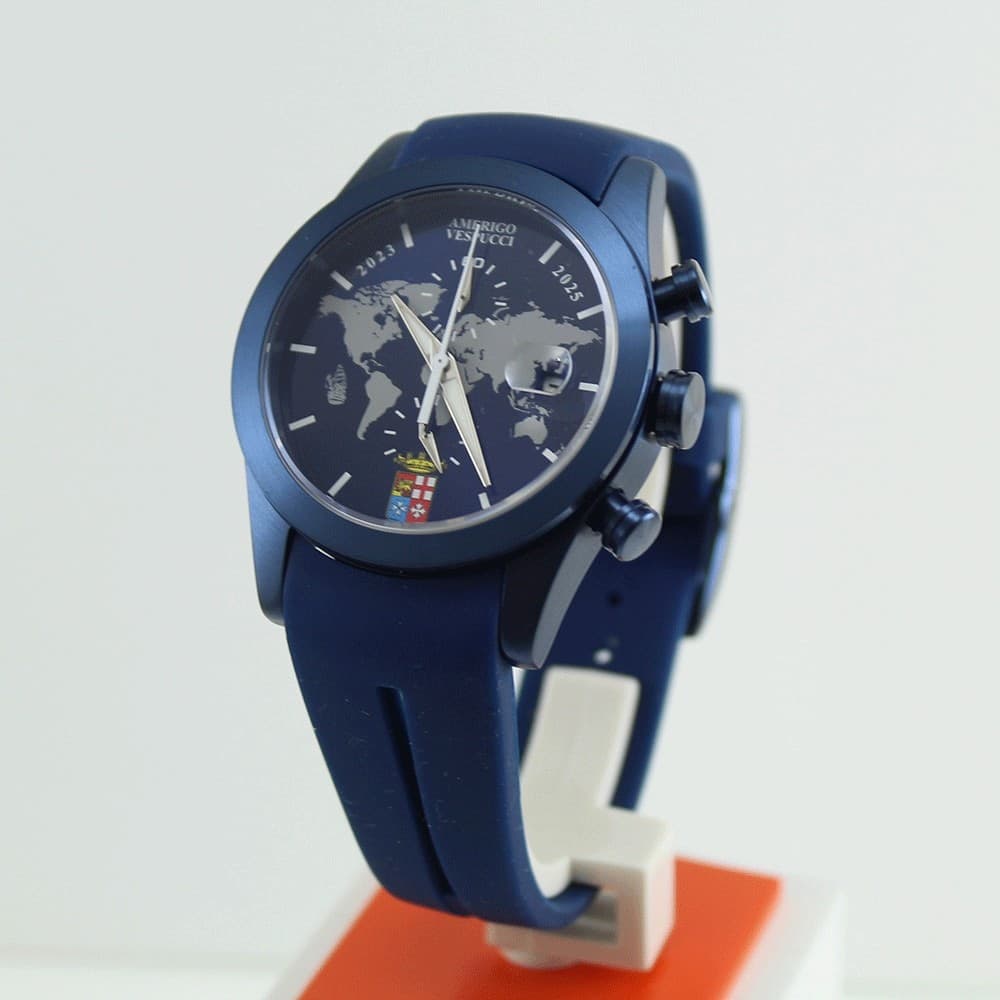 Locman orologio uomo cronografo Amerigo Vespucci blu - 2