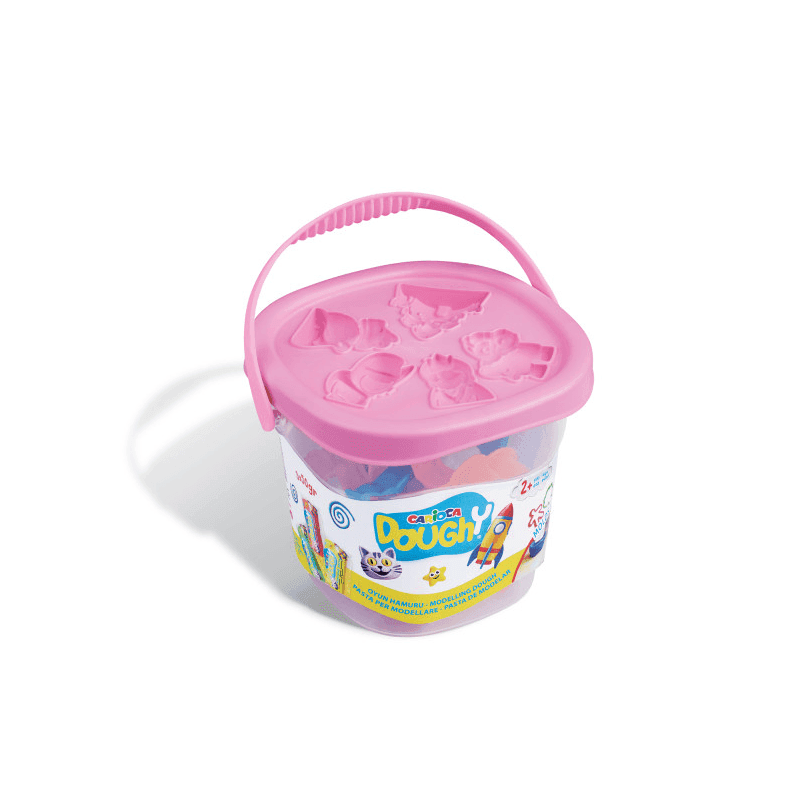 Carioca - Secchiello Playset Pasta da Modellare Doughy - 7 Pz - 5