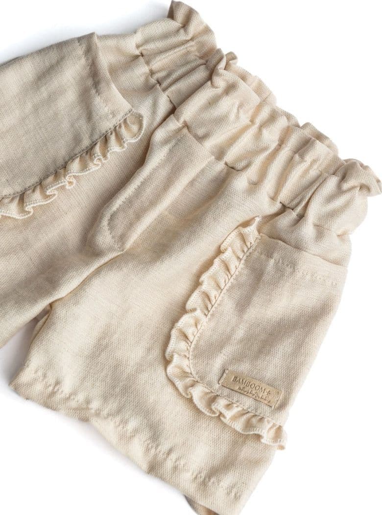 Pantalone Corto Bamboom Bimba con Tasche Sand – 12 - 18 Mesi